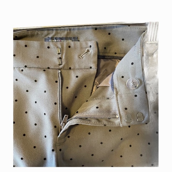 Tommy Hilfiger grey  black polka dot dress pants - Picture 6 of 8